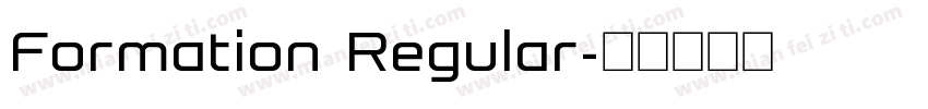 Formation Regular字体转换